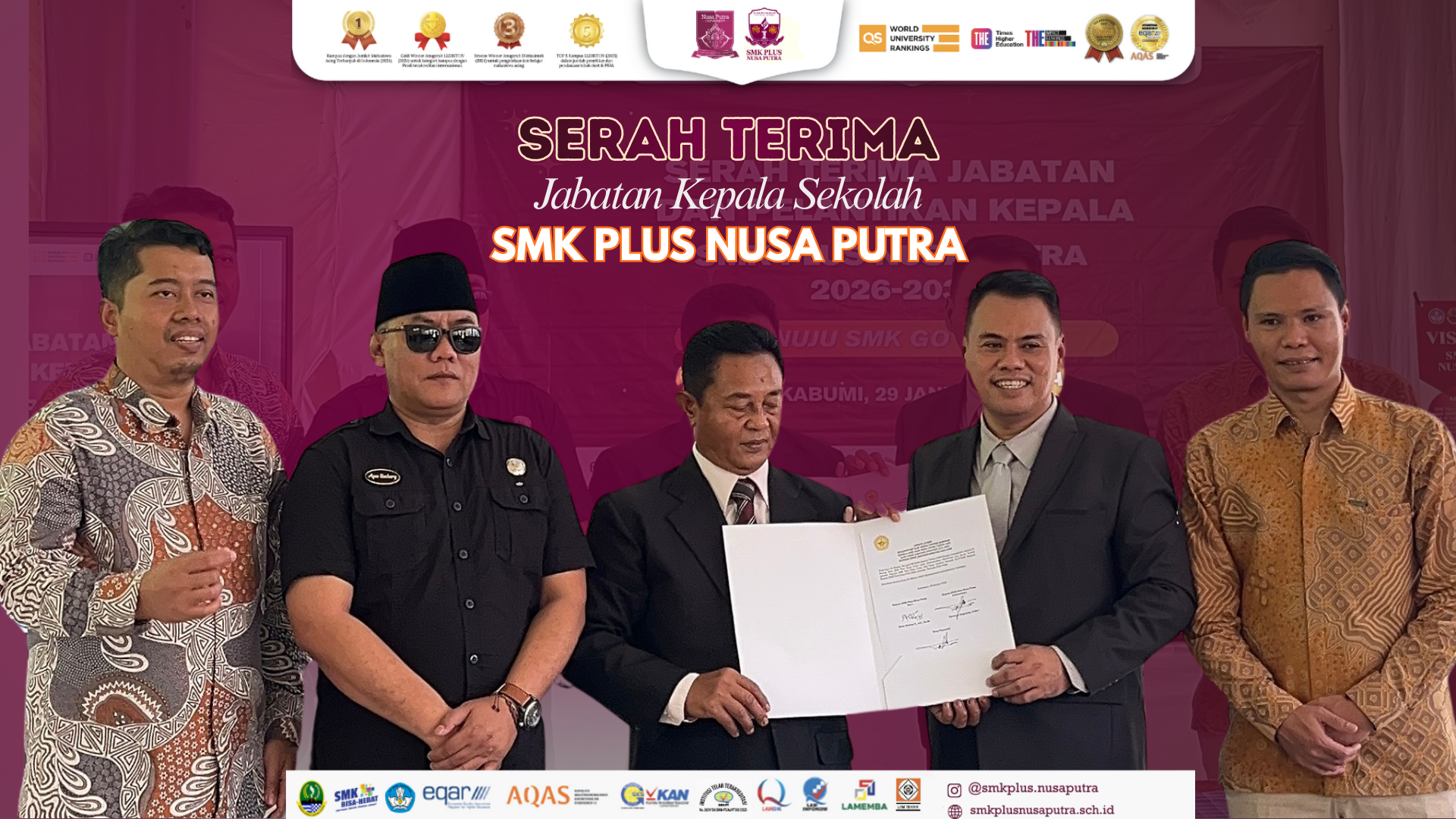 Estafet Kepemimpinan: Reka Ardian P., SP., MM Resmi Dilantik Menjadi Kepala SMK Plus Nusa Putra
